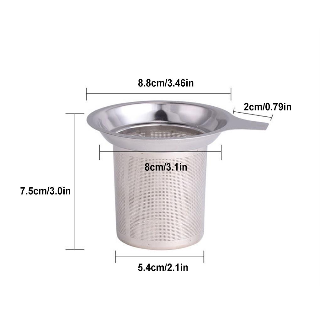 Phễu Lọc Trà Cạnh Tròn Bằng Thép Không Gỉ ff86