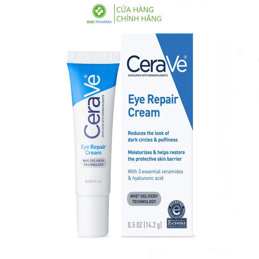 Kem mặt Cerave giảm quầng thâm và bọng mắt Cerave Eye Repair Cream 14.2g - One Pharma