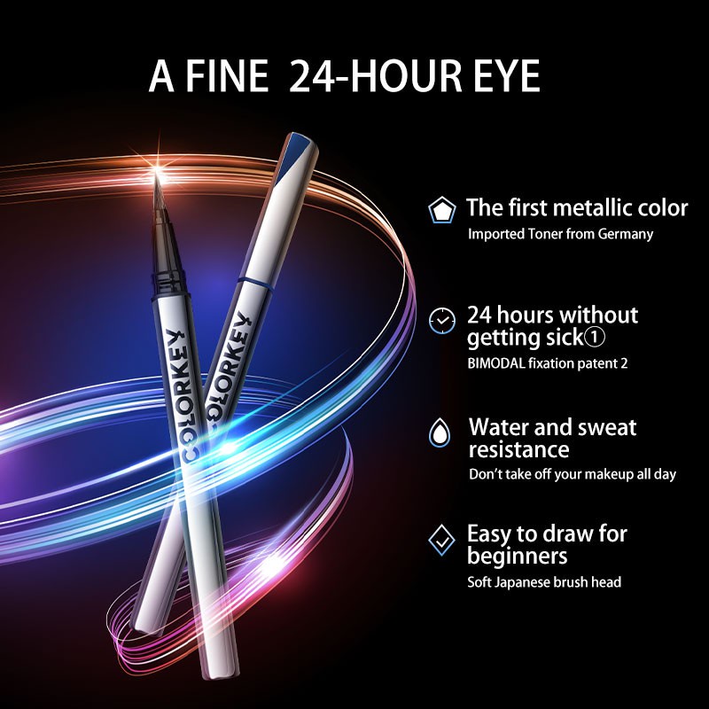 Colorkey Bút Kẻ Mắt Nước Trang Điểm Chống Nước Lâu Trôi 0.5g colorkey