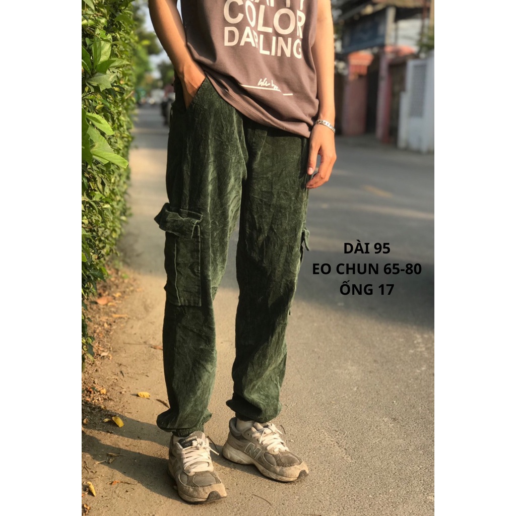 Quần Secondhand Giá Rẻ, Quần Nhung Tăm 2HAND Vintage Retro