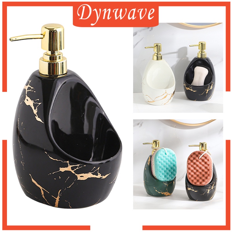 Bình Đựng Xà Phòng Bằng Sứ Kèm Giá Đỡ Xốp 2 Trong 1 Tiện Dụng Cho Nhà Hàng / Khách Sạn