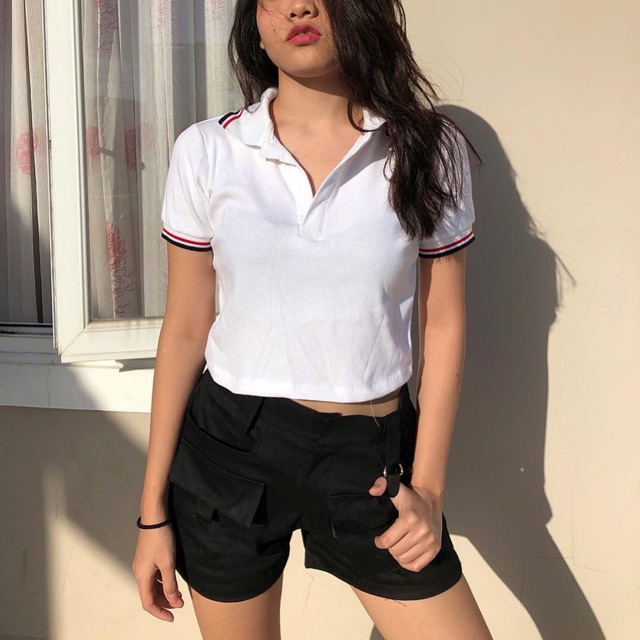 Safari Shorts (Tan/White/Black)