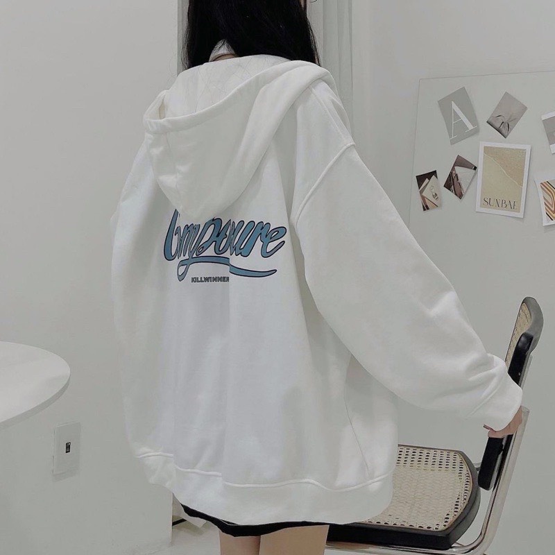Áo khoác nỉ nữ hoodie form rộng cute hàn quốc CaMa Store M381