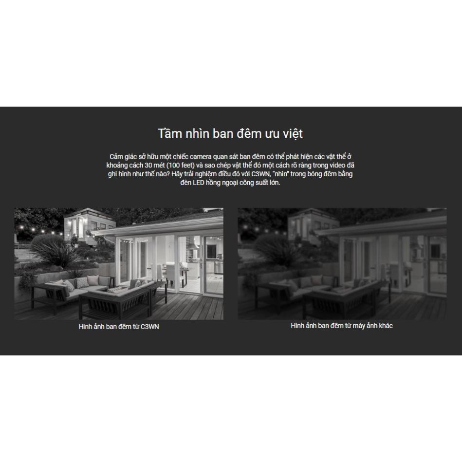 [CHÍNH HÃNG] Camera Wifi, Camera Ngoài Trời Wifi 2MP EZVIZ C3WN HD 1080P Hồng Ngoại - Hàng chính hãng bảo hành 24 tháng | BigBuy360 - bigbuy360.vn