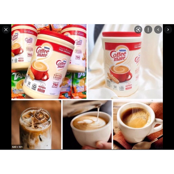 Bột Coffee mate Nestle 1.5kg Mỹ thơm ngon DATE 2023
