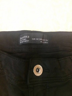 Quần cotton co giãn Bershka chuẩn Auth