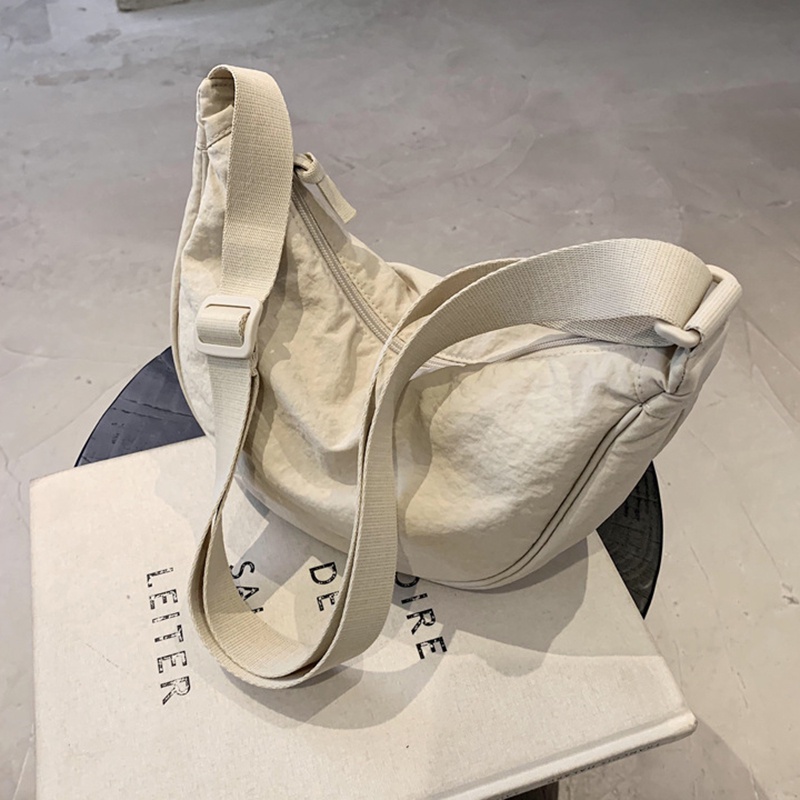 Túi Đeo Chéo nylon Có Khóa Kéo Có Thể Điều Chỉnh Thời Trang Cho Nữ