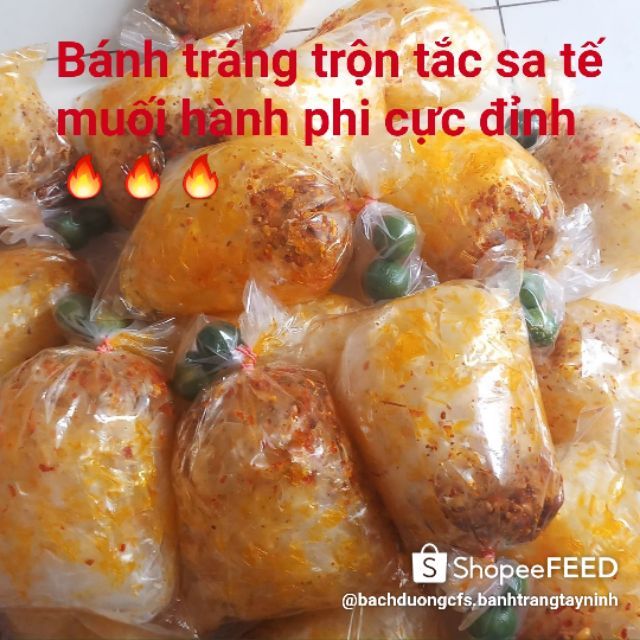 Bánh tráng trộn sa tế- tắc- muối hành phi Tây Ninh cực ngon