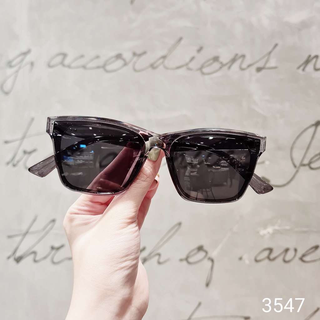 Kính râm nam nữ LILYEYEWEAR kính mát mắt vuông chống tia UV400 chống bụi đi đường bảo vệ mắt 3547