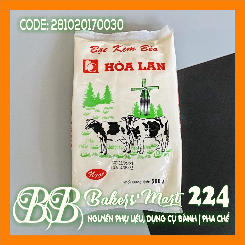 Bột kem NGỌT béo hiệu HOA LAN Bích Cơ - Gói 500gr