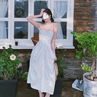 𝐈𝐌𝐄𝐋𝐃𝐀 𝐃𝐑𝐄𝐒𝐒 - đầm cúp ngực trắng