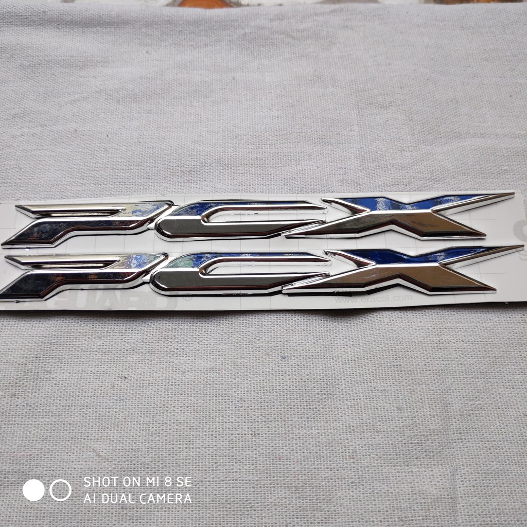 [GIÁ GỐC] TEM CHỮ PCX DÁN XE XI BÓNG SIÊU ĐẸP (MÀU BẠC)