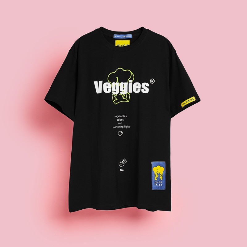 Áo thun Mice&Rice Veggies cotton 4 chiều