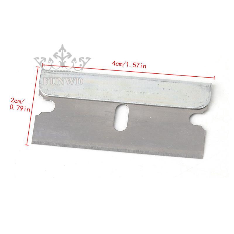 Lưỡi dao bằng inox 40mm dùng cạo làm sạch kính cửa sổ xe hơi tiện dụng