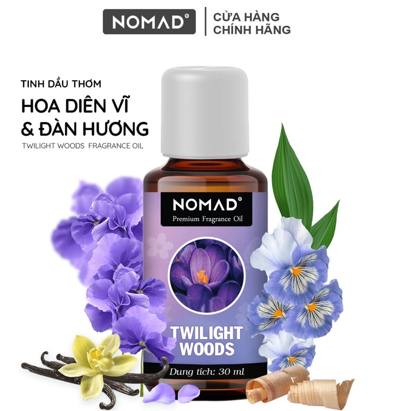 Tinh Dầu Thơm Nomad xông thơm phòng, khử mùi, làm nến thơm - Twilight Woods