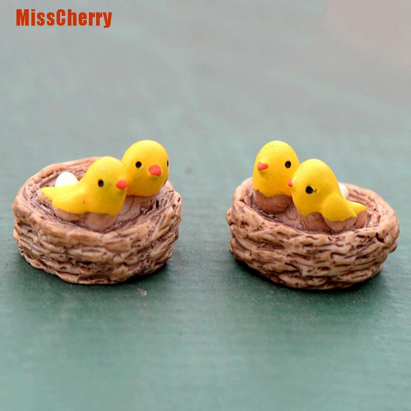 Tổ Chim Mini Bằng Nhựa Dùng Trang Trí Tiểu Cảnh