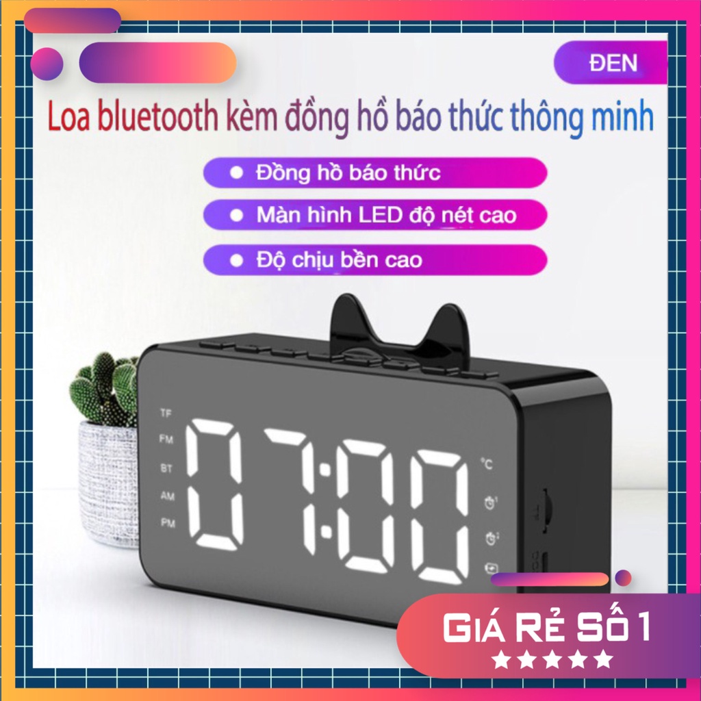 Loa Bluetooth Mini V5.0 Hoco HK7 Chính Hãng Có Đồng Hồ Báo Thức