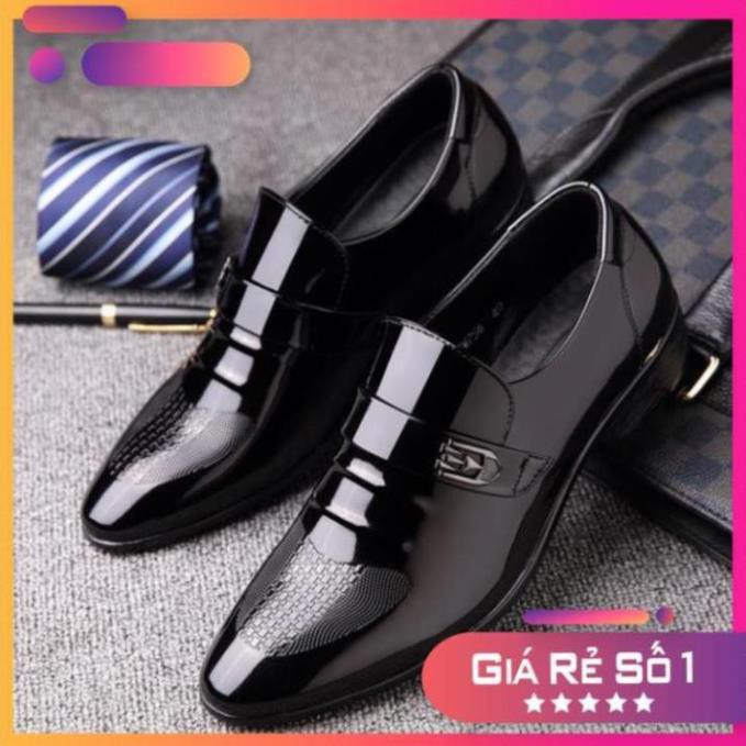 [Sale 3/3] Giày oxford mũi nhọn phong cách doanh nhân bằng da thích hợp để mang khi dự tiệc cưới Sale 11 -op1 " az