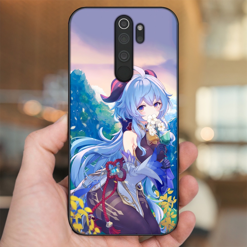 Ốp lưng Xiaomi Redmi Note 8 Pro viền đen in hình Ganyu Genshin Impact