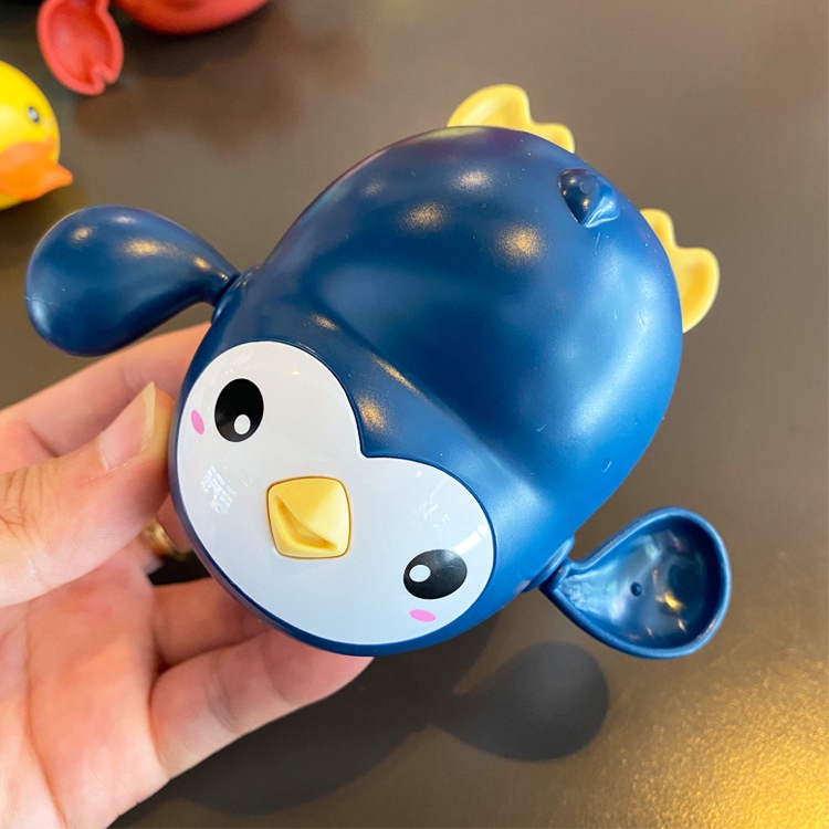 Thú Bơi Vặn Cót Đồ Chơi Bơi Trong Nước Thả Bồn Tắm Hình Chim Cánh Cụt Dễ Thương
