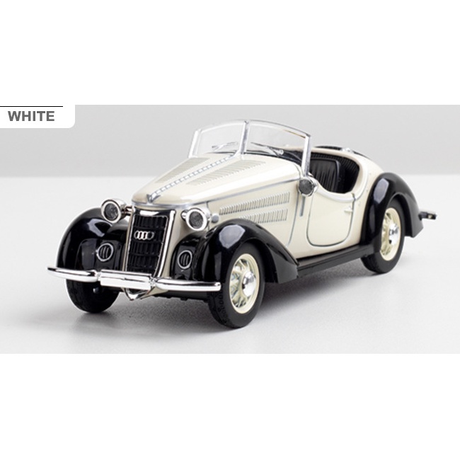 Mô hình xe cổ Audi Wanderer W25K 1:32 kim loại ô tô đồ chơi Roadter 1936 o to hãng Chezhi vỏ sắt trưng bày oto RC mini