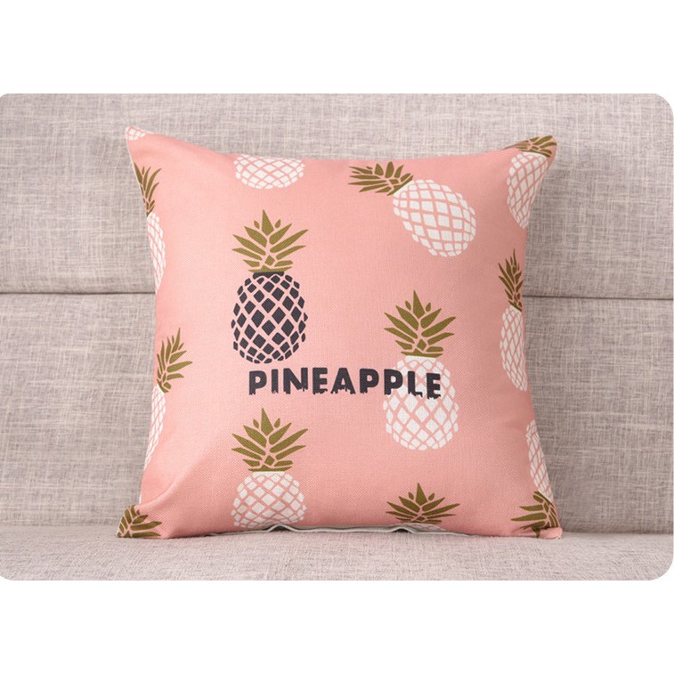 [FREESHIP] Vỏ gối tựa lưng sofa trang trí set HỒNG size 45 x 45cm