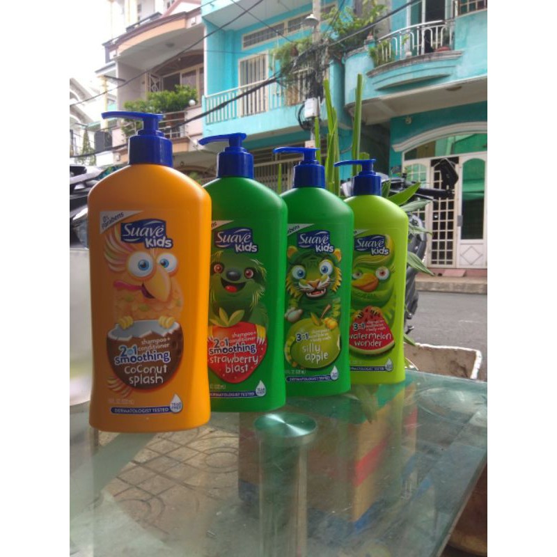 SỮA TẮM, GỘI,XẢ SUAVE KIDS 3IN1 CHO BÉ