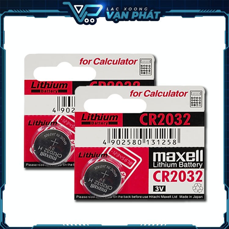 Pin CMOS Maxell CR2032 Viên Tròn - Hàng Chính Hãng