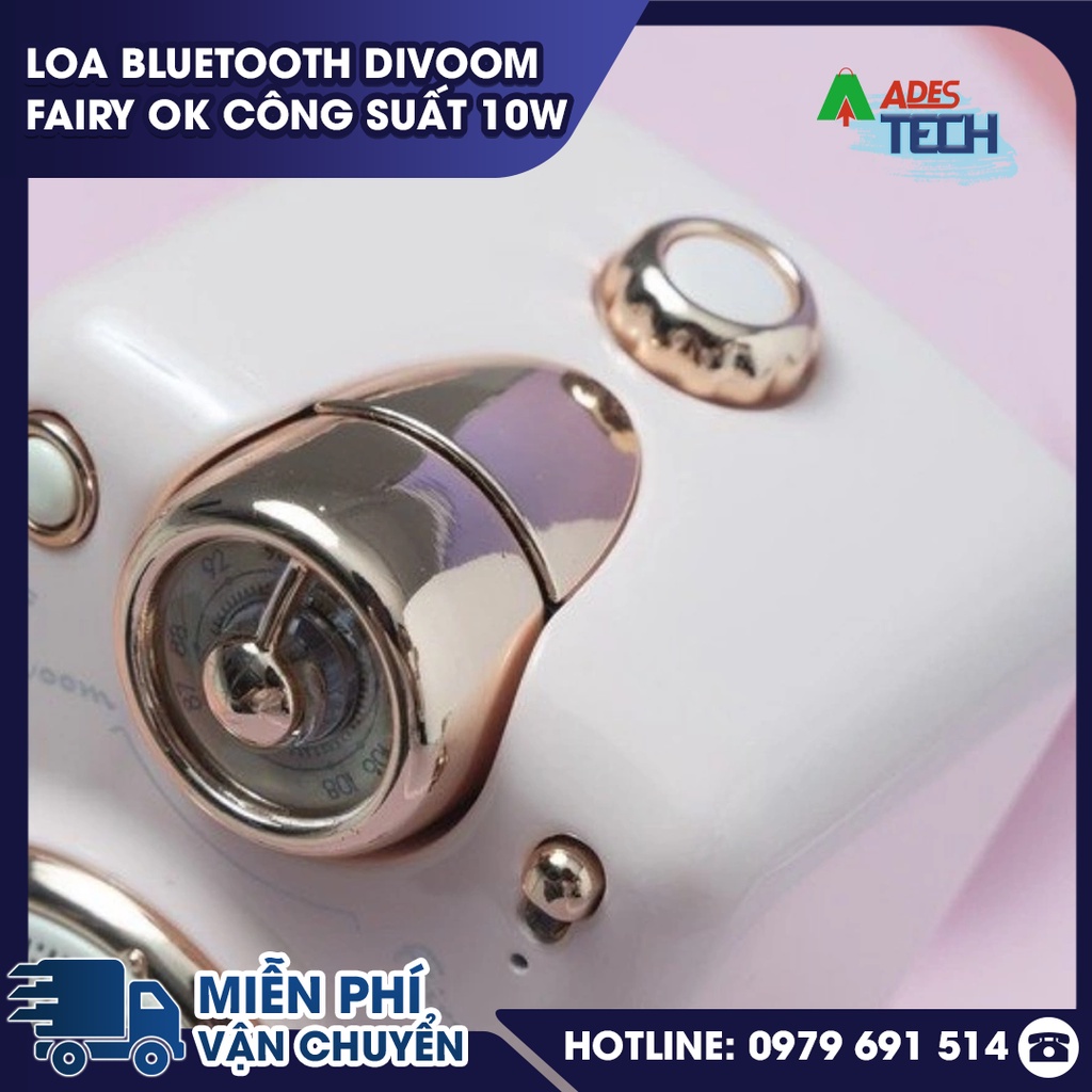 Loa Divoom Fairy Ok | Loa Bluetooth Kết Hợp Micro Karaoke Đa Năng 4.5 | Bảo Hành Chính Hãng 12 Tháng
