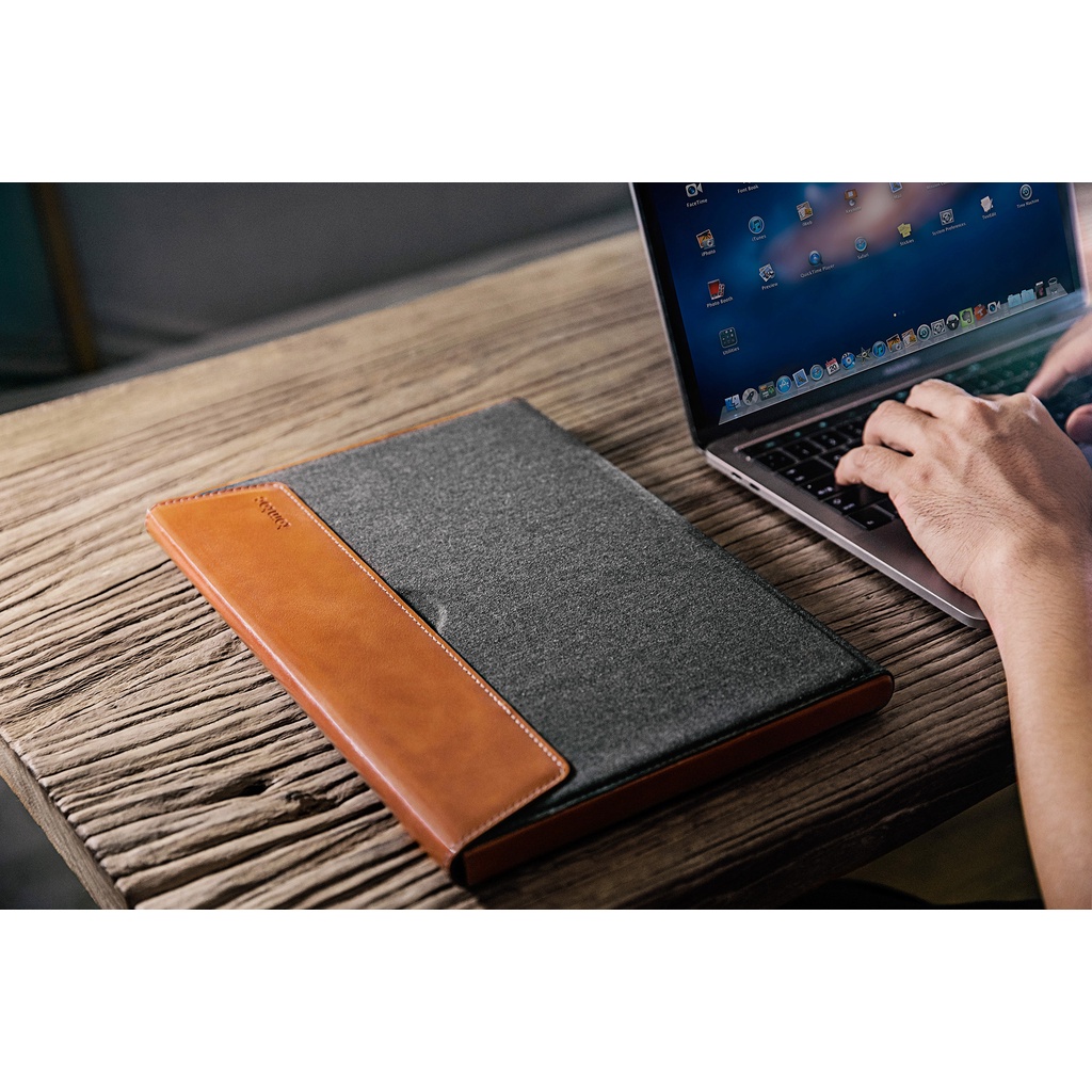 Túi Chống Sốc Tomtoc USA TPU Premium Leather For Macbook 13/15/16inch