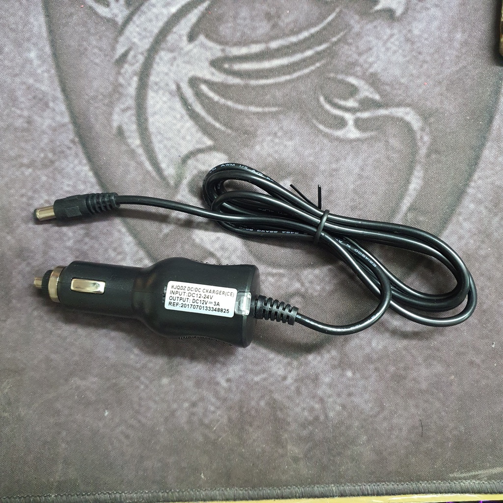 Dây Đổi Nguồn 12-24V Sang 12V- 3A, 12V Sang 12V Chân Tròn 5,5mm Cho Các Bộ Phát Wifi Dùng Trên Ô Tô