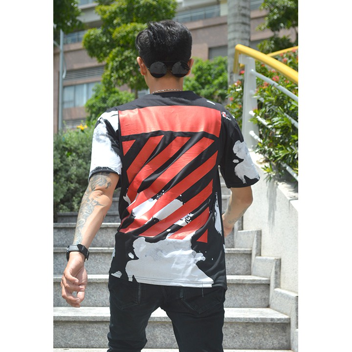 Áo thun OFF WHITE họa tiết form Oversize