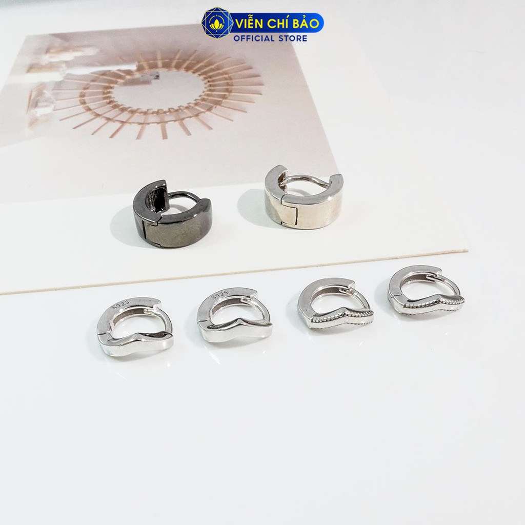 Bông tai bạc nữ chất liệu bạc 925 thời trang phụ kiện trang sức nữ thương hiệu thương hiệu Viễn Chí Bảo B400360*