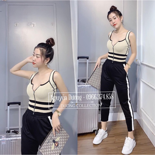 Áo len 2 dây khoá mã 385