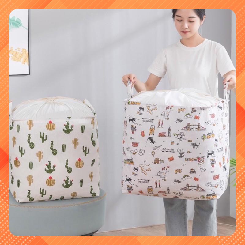 ❤️❤️TÚI VẢI 100L ĐỰNG ĐA NĂNG GẤP GỌN .ĐỰNG CHĂN MÀN .QUẦN ÁO. CHỐNG THẤM NƯỚC. ẨM MỐC,TIẾT KIỆM DIỆN TÍCH