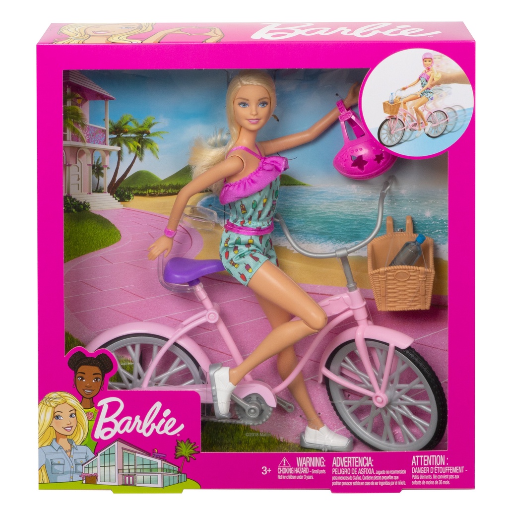 Búp Bê Barbie Đạp Xe Doll N Bike