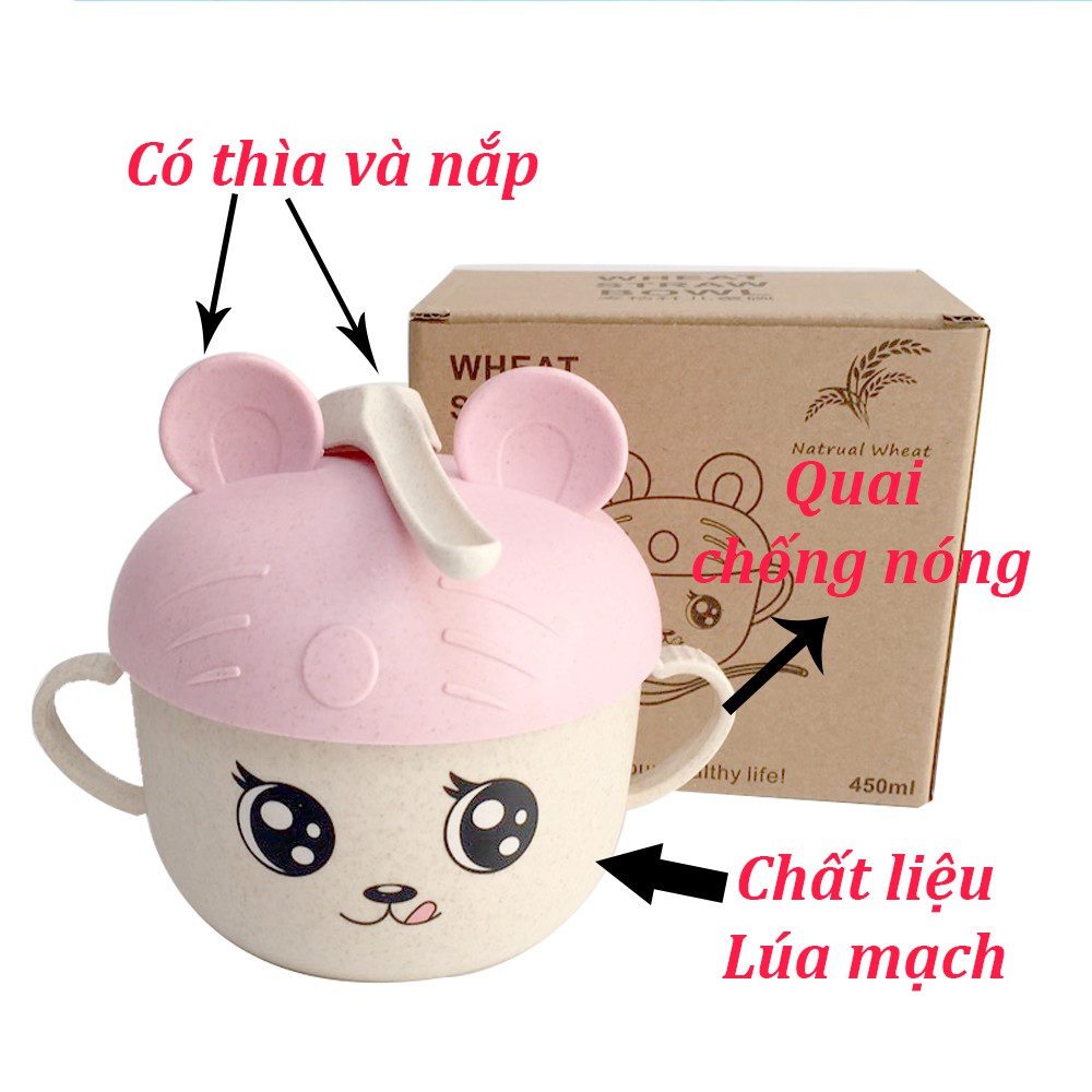 Bát lúa mạch Mickey