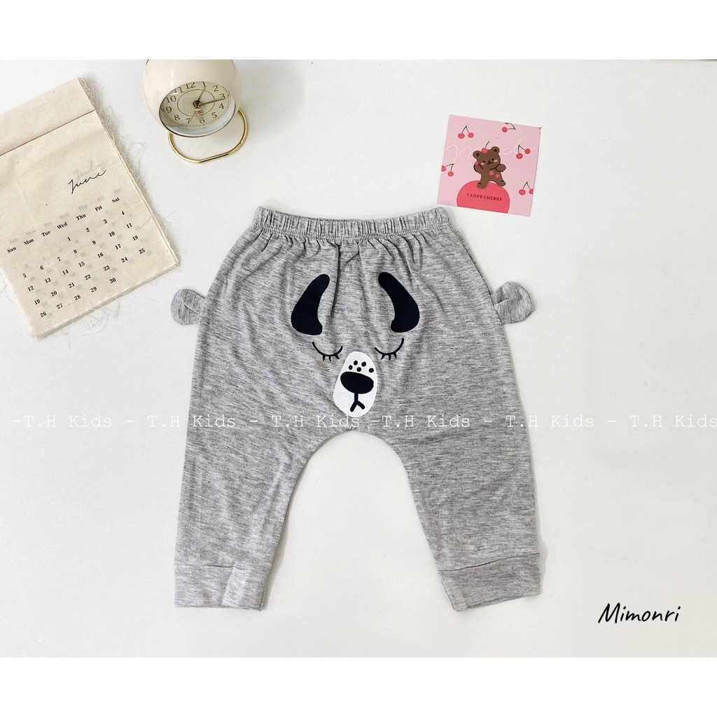 Quần dài thun lạnh mông thú cho bé trai/bé gái Kwoo