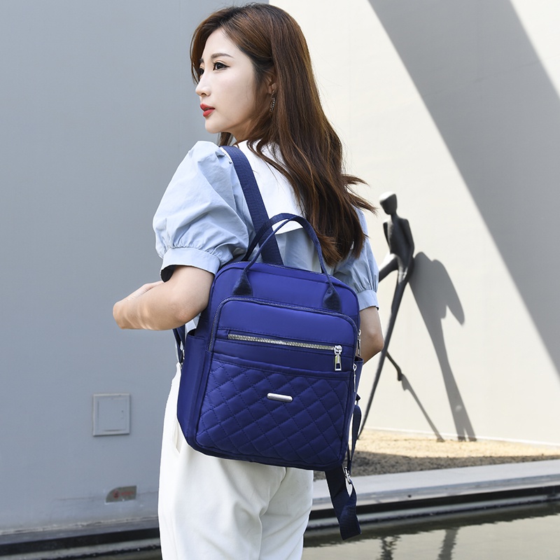 Balo Đeo Vai Bằng Nylon Chống Thấm Nước Thời Trang Hàn Quốc Cho Nữ