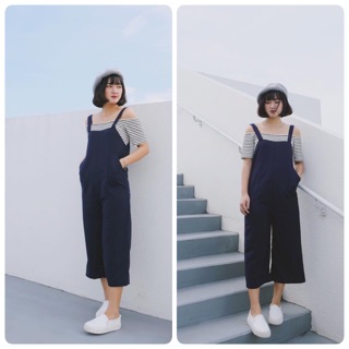 Set jumpsuit + áo trễ vai
