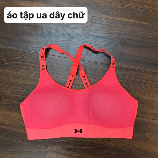 Áo tập gym nữ UA dây chữ