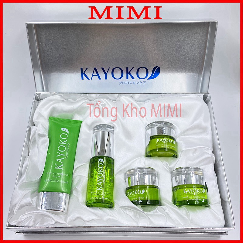 Tinh chất Collagen se khít lỗ chân lông Kayoko 5in1 Xanh