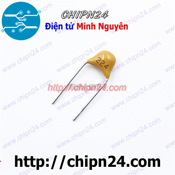 [25 CON] Tụ Tantalum Cắm 224p 224 50V DIP