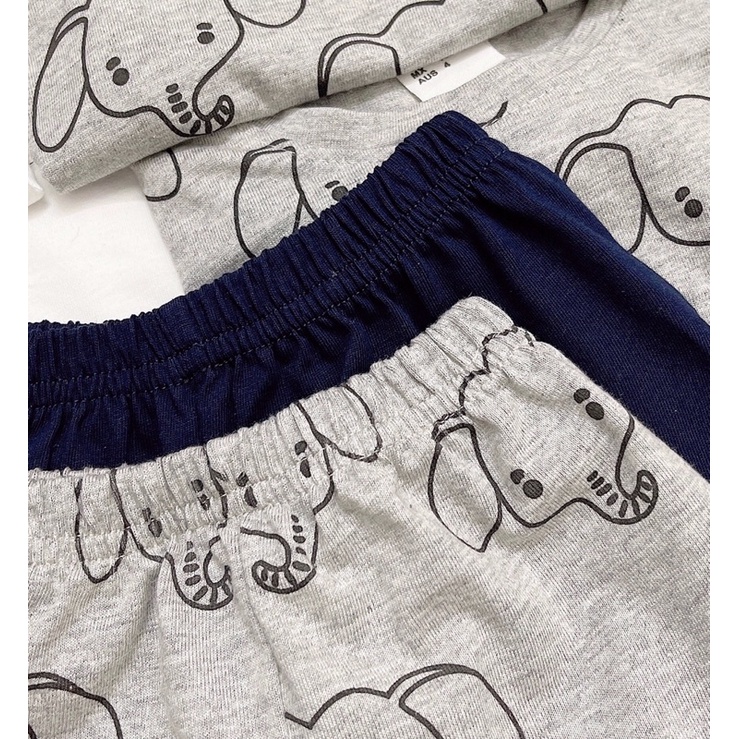 Set 2 bộ cotton bé HM bé trai