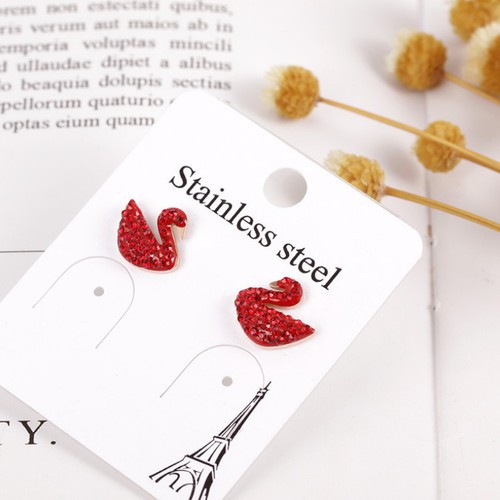 Bông Tai Thiên Nga Titan Ko Đen TT 3167