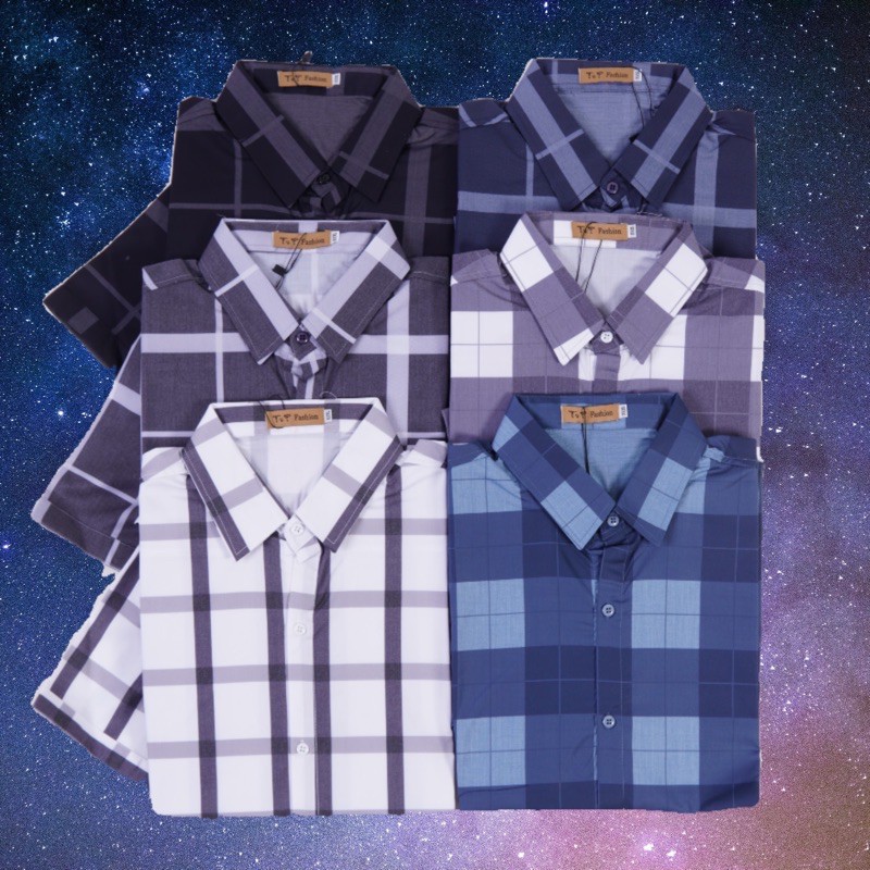 Áo sơ mi caro nam BIGSIZE < 120kg (2XL-8XL) | BigBuy360 - bigbuy360.vn