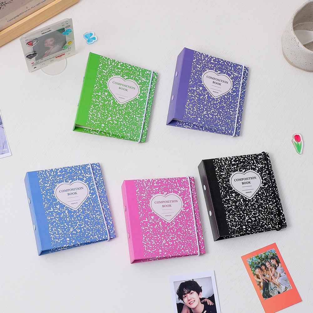 Cuốn Album Ảnh Polaroid 3 Lỗ Họa Tiết Vân Đá Phong Cách Hàn Quốc