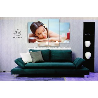 Tranh canvas trang trí sapa - gồm khung