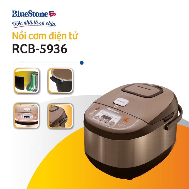 Nồi cơm điện từ Blustone RCB-5936 bảo hàng hãng 24 tháng