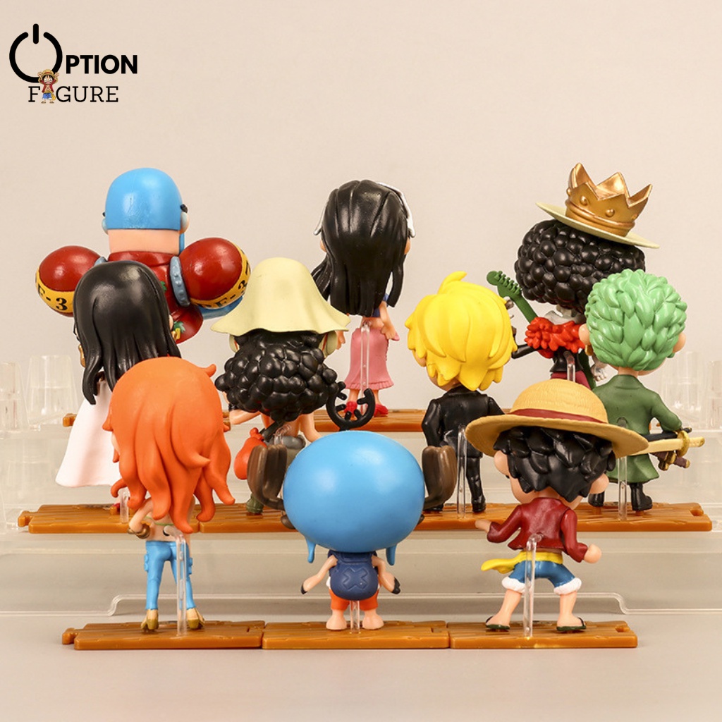 Mô Hình Anime One Piece mini team Luffy Zoro Sanji Nami Usopp Robin Chopper Franky Brook BoaHancock, Figure One Piece rẻ